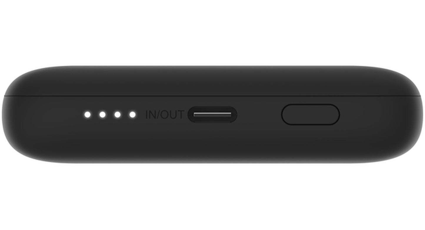 Batteria Esterna Belkin BoostCharge Plus, 10000mAh, 23W, QC + PD, 1 x Lightning - 2 x USB-C, Nera BPB006btBLK