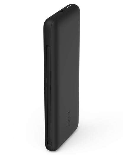 Batteria Esterna Belkin BoostCharge Plus, 10000mAh, 23W, QC + PD, 1 x Lightning - 2 x USB-C, Nera BPB006btBLK