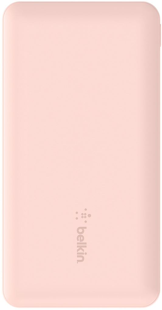 Batteria Esterna Belkin BoostCharge, 10000mAh, 15W, 1 x USB-C - 2 x USB-A, Rosa BPB011btRG