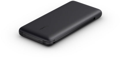 Batteria Esterna Belkin BoostCharge Plus, 10000mAh, 23W, QC + PD, 1 x Lightning - 2 x USB-C, Nera BPB006btBLK