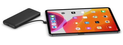 Batteria Esterna Belkin BoostCharge Plus, 10000mAh, 23W, QC + PD, 1 x Lightning - 2 x USB-C, Nera BPB006btBLK