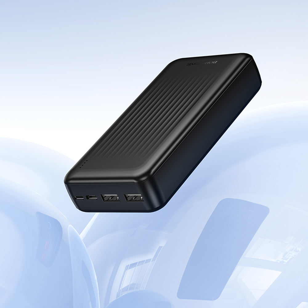 Batteria Esterna Borofone BJ78A Clever, 20000mAh, 10W, 2 x USB-A, Nera