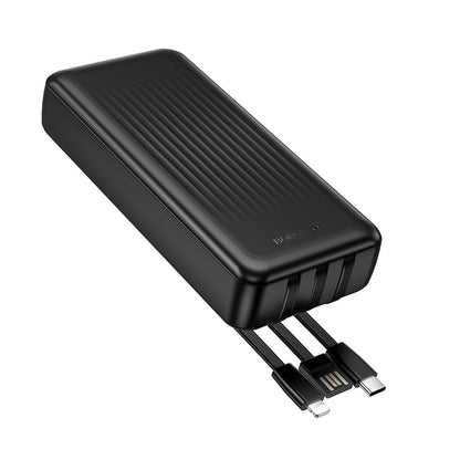 Batteria Esterna Borofone BJ79 Clever, 20000mAh, 10W, 1 x Lightning - 1 x USB-A - 1 x USB-C, Nera