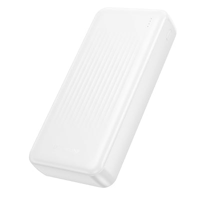 Batteria Esterna Borofone BJ80A Clever, 20000mAh, 22.5W, QC + PD, 1 x USB-C - 2 x USB-A, Bianca