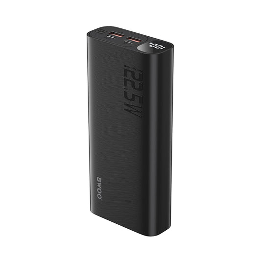 Batteria Esterna BWOO BO-P44, 20000mAh, 22.5W, QC + PD, 1 x USB-C - 2 x USB-A, Nera
