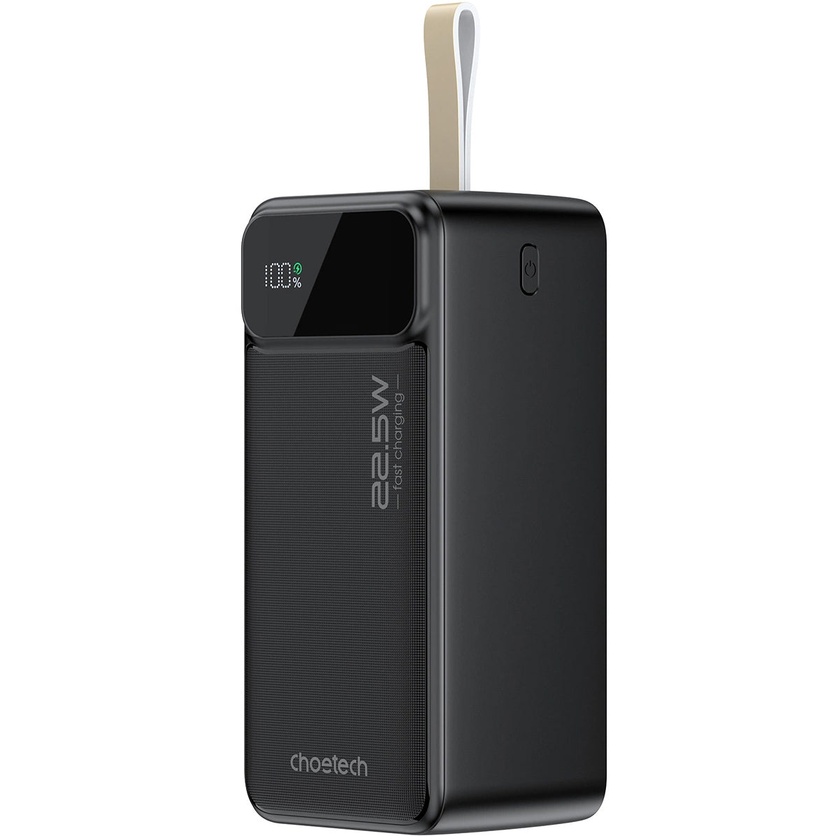 Batteria esterna Choetech B732, 50000mAh, 22,5W, QC + PD, 1 x USB-C - 2 x USB-A, Nero 