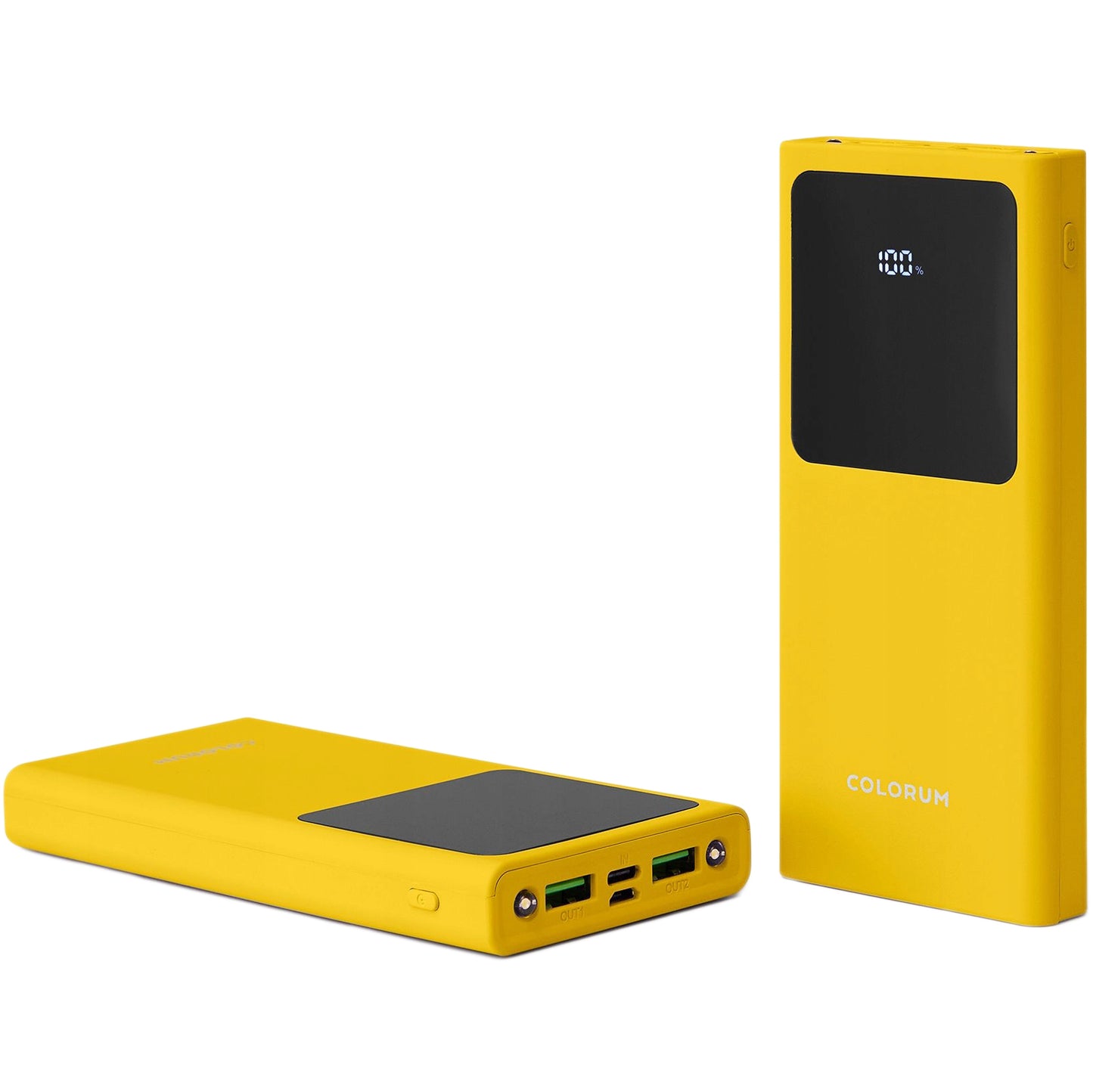 Batteria esterna Colourum CPB10-02, 10000mAh, 10W, 2 x USB-A, Giallo