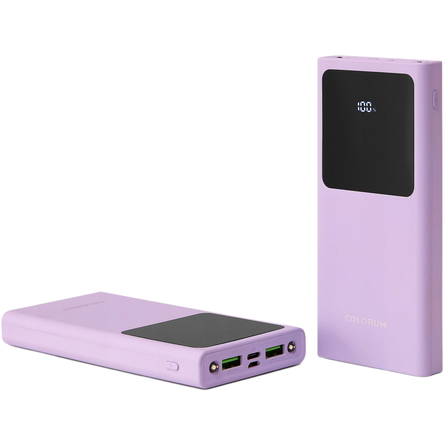 Batteria esterna Colourum CPB10-02, 10000mAh, 10W, 2 x USB-A, viola 