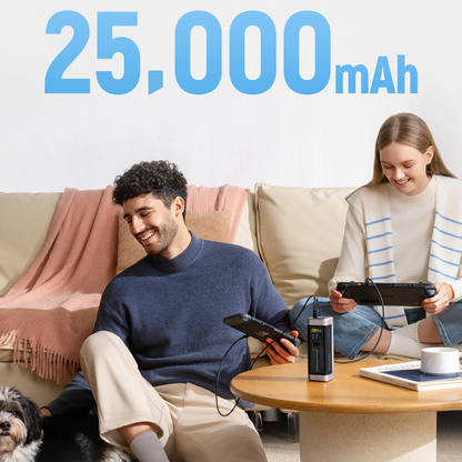 Batteria Esterna Cuktech, 25000mAh, 210W, QC + PD, 1 x USB-A - 2 x USB-C, Nera CUK00P23GLBK