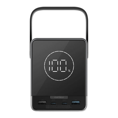 Batteria Esterna Cuktech, 40000mAh, 300W, QC + PD + FQI, 1 x QI - 2 x USB-A - 2 x USB-C, Nera