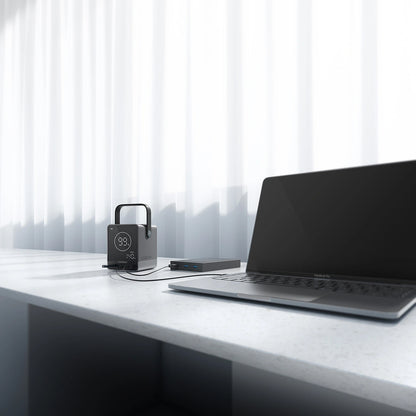 Batteria Esterna Cuktech, 40000mAh, 300W, QC + PD + FQI, 1 x QI - 2 x USB-A - 2 x USB-C, Nera