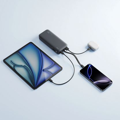 Batteria Esterna Cuktech LPB200N, 20000mAh, 40W, QC + PD, 1 x USB-A - 2 x USB-C, Nera
