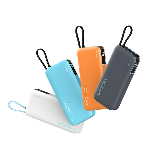 Batteria Esterna Cuktech LPB200N, 20000mAh, 45W, QC + PD, 1 x USB-A - 2 x USB-C, Bianca CUKP200NGLLG