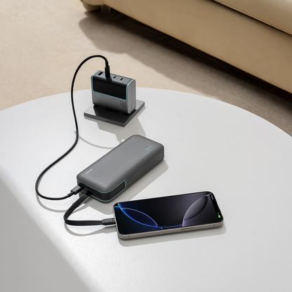 Batteria Esterna Cuktech LPB200N, 20000mAh, 40W, QC + PD, 1 x USB-A - 2 x USB-C, Nera