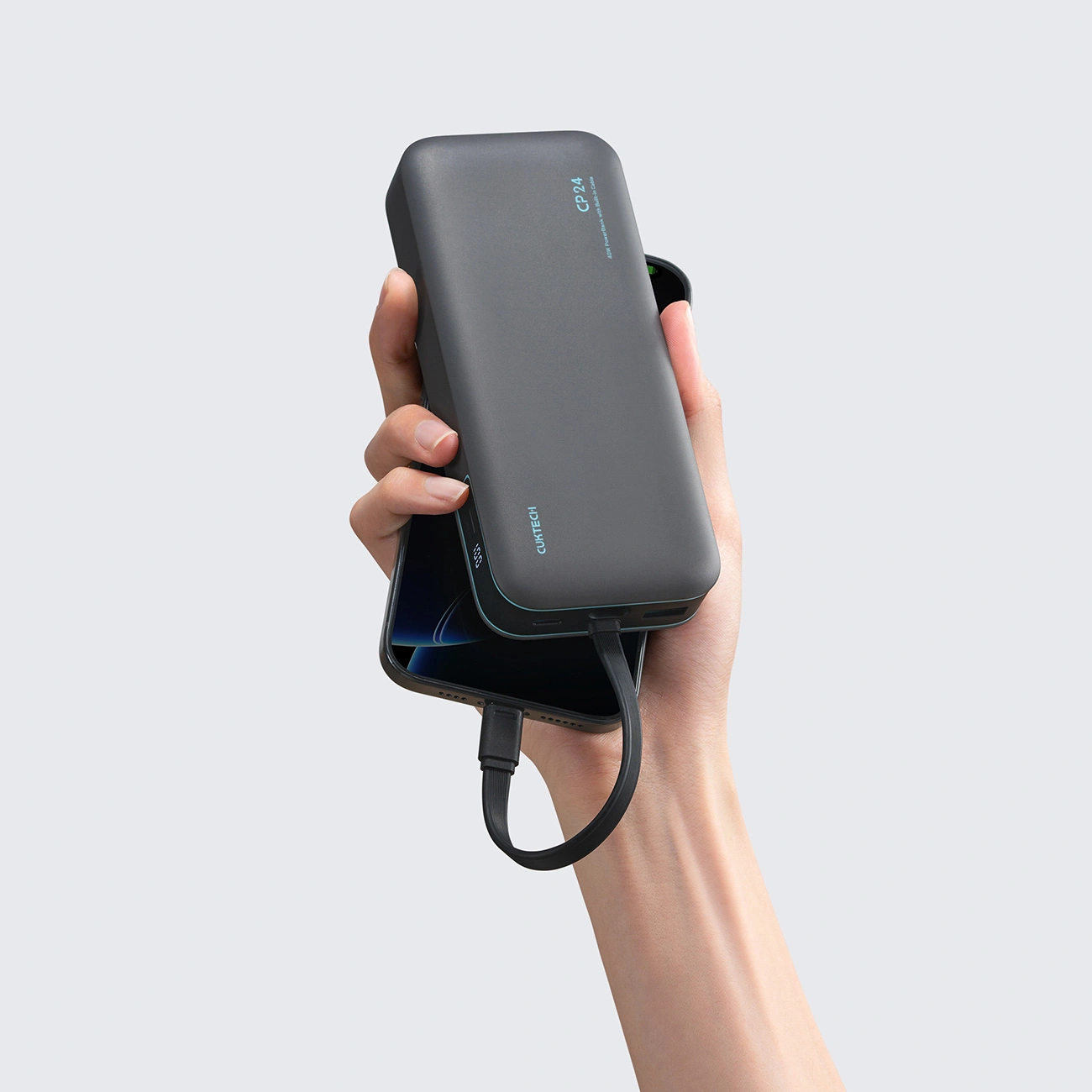 Batteria Esterna Cuktech LPB200N, 20000mAh, 40W, QC + PD, 1 x USB-A - 2 x USB-C, Nera