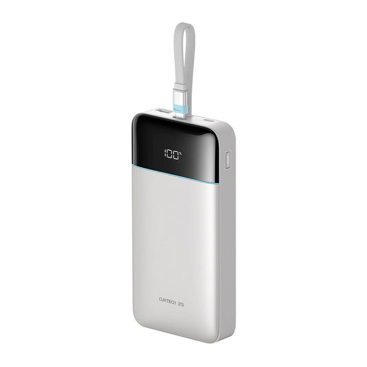 Power bank Cuktech LPB252N, 25000 mAh, 120 W, QC + PD, 1 x USB-A - 2 x USB-C, bianco