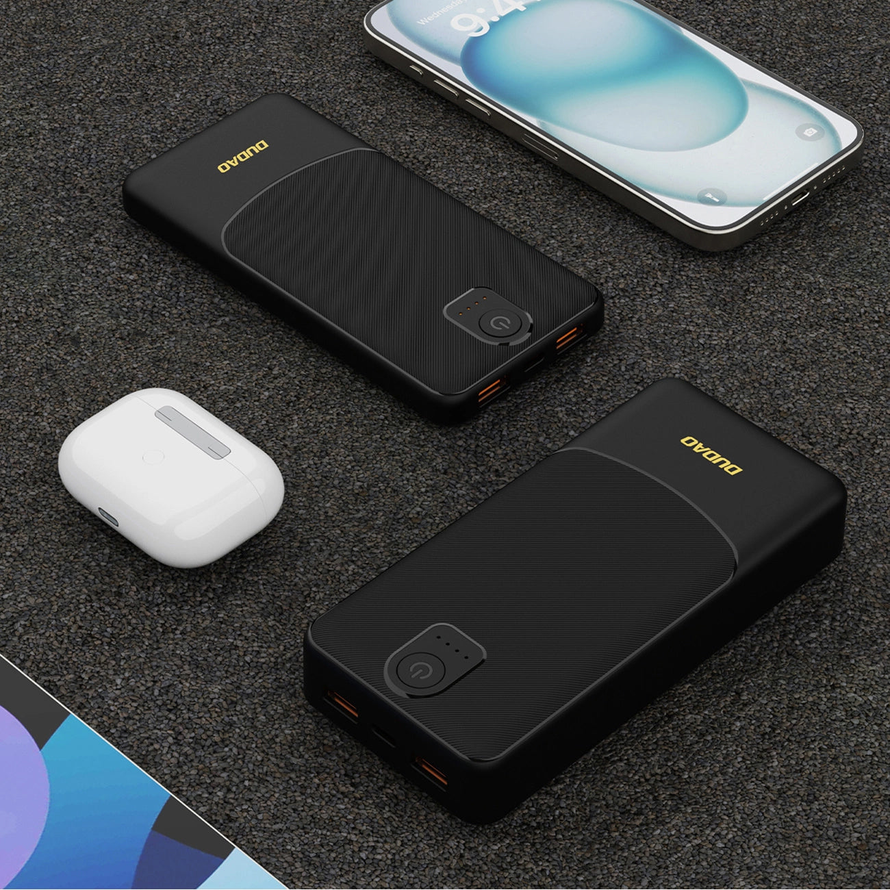 Batteria Esterna Dudao K10, 10000mAh, 12W, 2 x USB-A, Nera