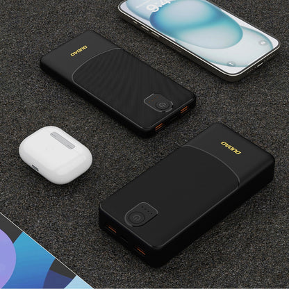 Batteria Esterna Dudao K10, 10000mAh, 12W, 2 x USB-A, Nera