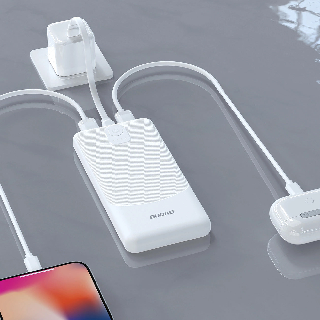 Batteria Esterna Dudao K10, 10000mAh, 12W, 2 x USB-A, Nera