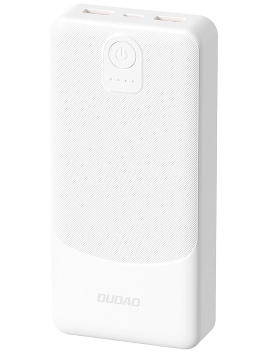 Batteria Esterna Dudao K10Pro, 20000mAh, 12W, 2 x USB-A, Bianca