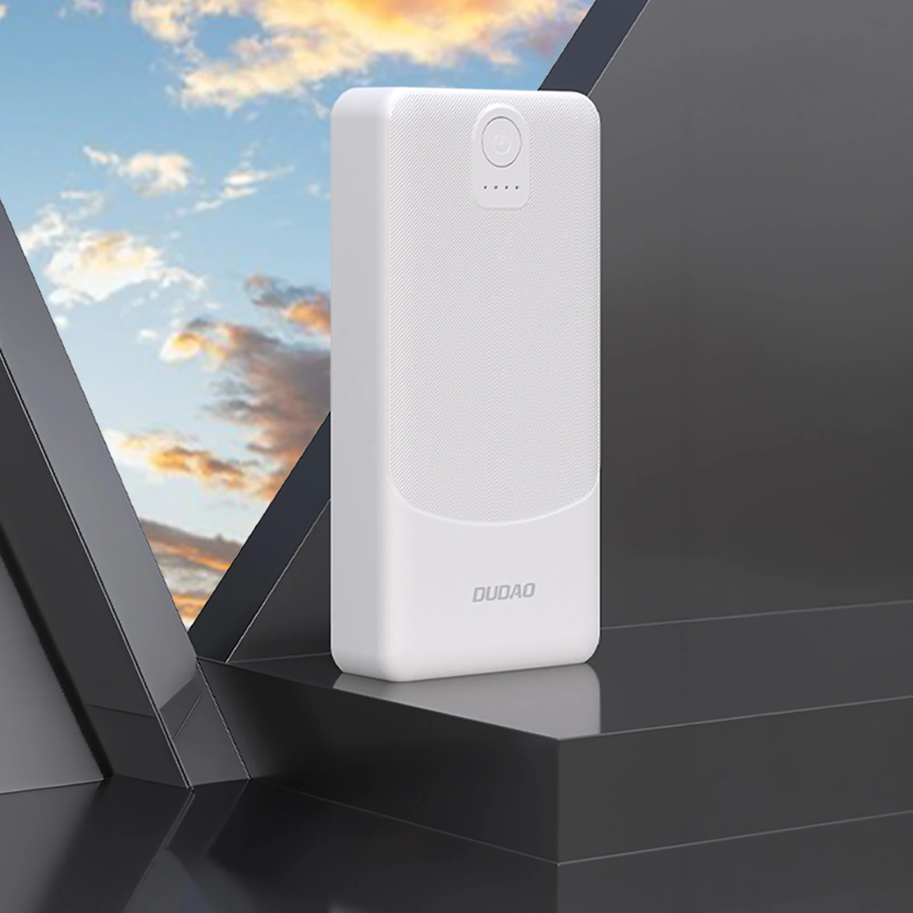 Dudao K10Pro External Battery, 20000mAh, 12W, 2 x USB-A, White