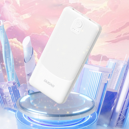 Dudao K10Pro External Battery, 20000mAh, 12W, 2 x USB-A, White