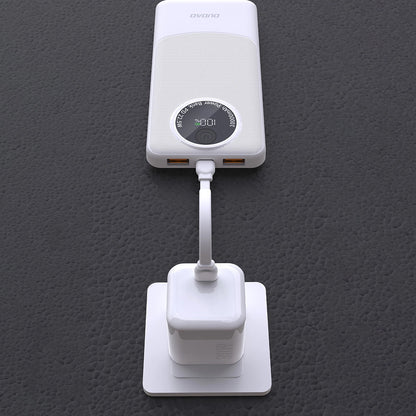 Batteria Esterna Dudao K12Pro, 20000mAh, 22.5W, QC + PD, 1 x USB-C - 2 x USB-A, Bianca