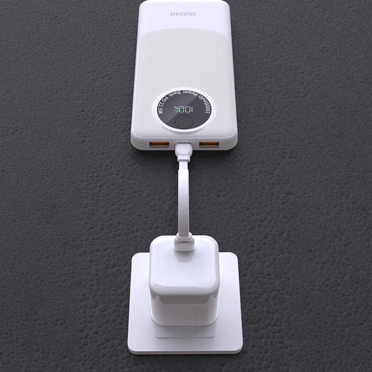 Batteria Esterna Dudao K12Pro, 20000mAh, 22.5W, QC + PD, 1 x USB-C - 2 x USB-A, Bianca