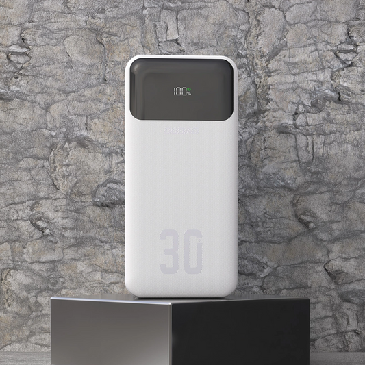 Batteria Esterna Dudao K15MAX, 30000mAh, 22.5W, QC + PD, 1 x USB-A - 2 x Lightning - 2 x USB-C, Bianca