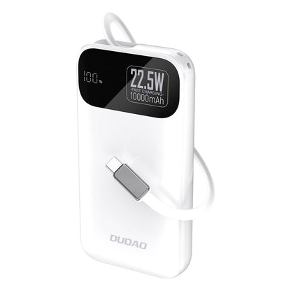Batteria Esterna Dudao K31, 10000mAh, 22.5W, PD, 2 x USB-C, Bianca