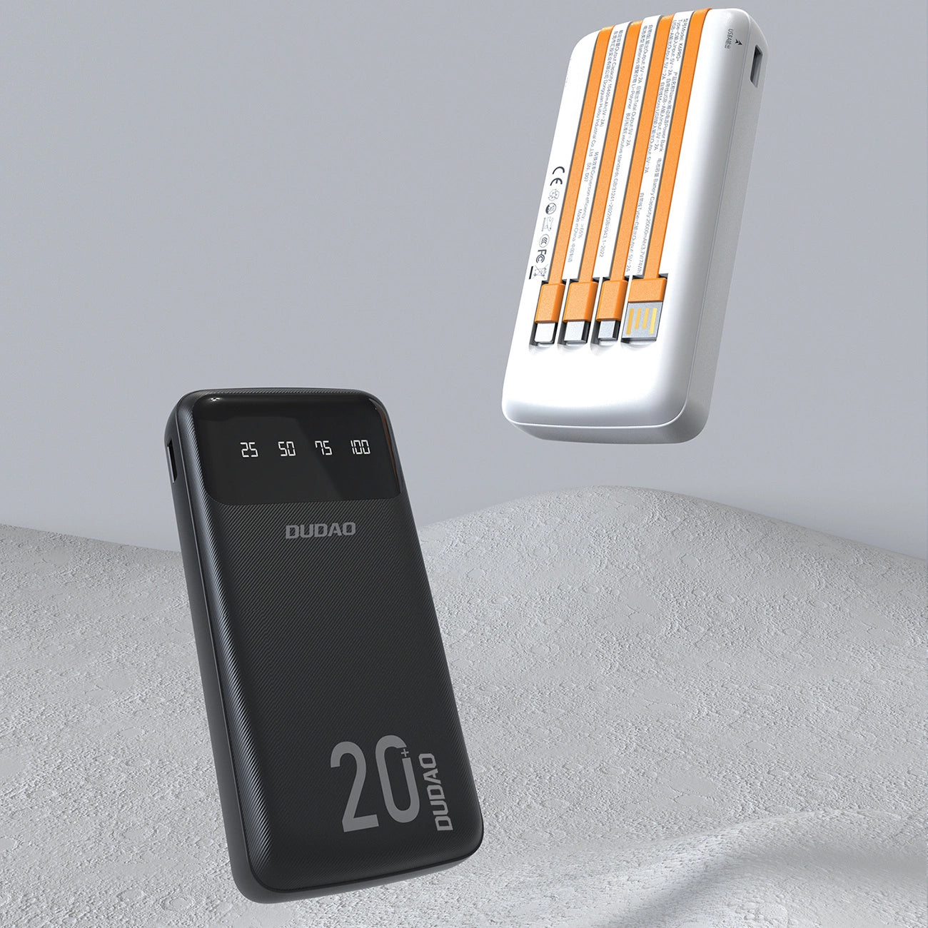 Batteria Esterna Dudao K6Pro+, 20000mAh, 10W, 1 x Lightning - 1 x microUSB - 1 x USB-A - 1 x USB-C, Nera