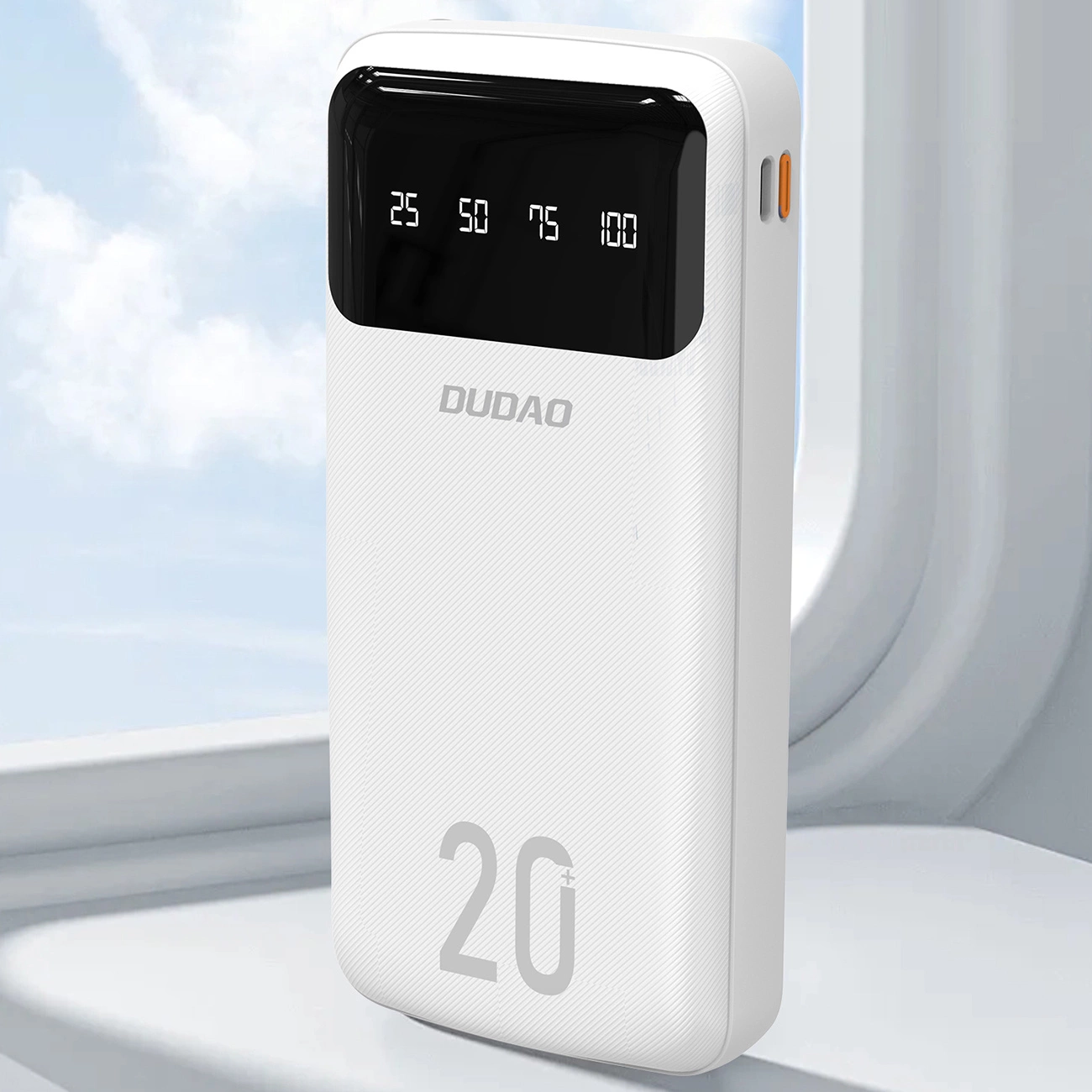 Batteria Esterna Dudao K6Pro+, 20000mAh, 10W, 1 x Lightning - 1 x microUSB - 1 x USB-A - 1 x USB-C, Bianca