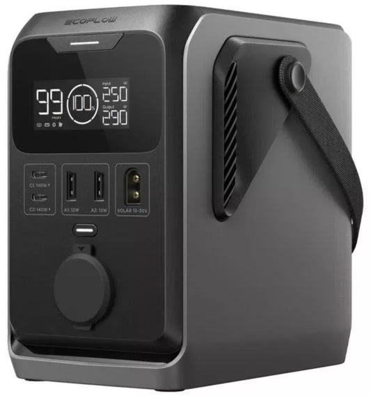 Baterie Externa EcoFlow Trail 300, 90000mAh, 300W, PD, 1 x Extensie Bricheta - 2 x USB-A - 2 x USB-C, Neagra EF-TRAIL300-N