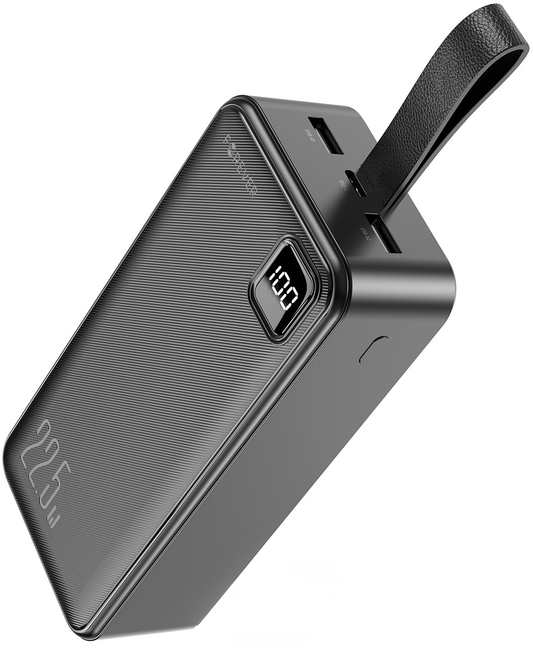 Power bank Forever TB-300XL, 30000 mAh, 22,5 W, QC + PD, 1 x USB-C - 2 x USB-A, nero