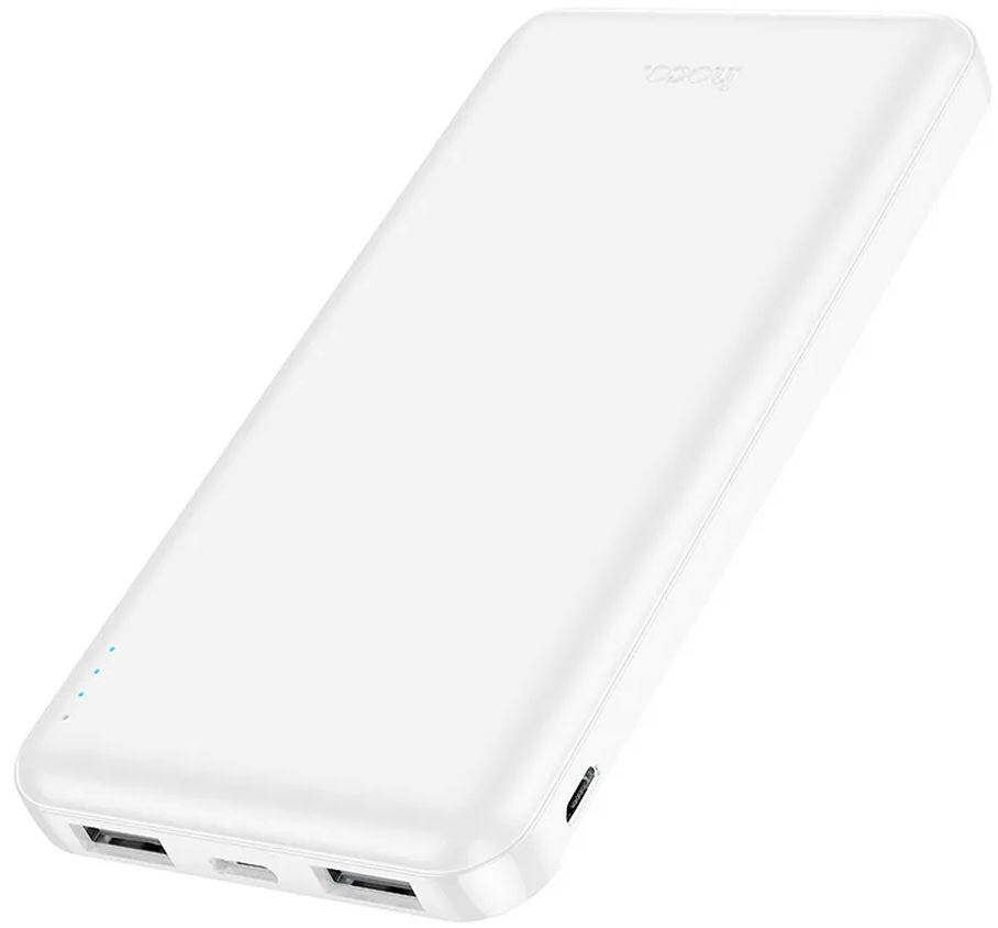 Batteria Esterna HOCO J100, 10000mAh, 10W, 2 x USB-A, Bianca