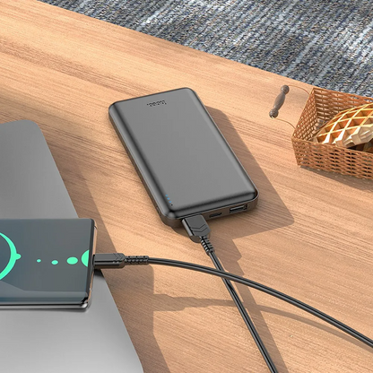 Batteria Esterna HOCO J100, 10000mAh, 10W, 2 x USB-A, Nera