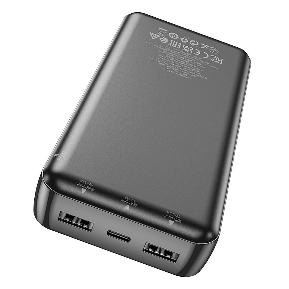 Batteria Esterna HOCO J100A, 20000mAh, 10W, 2 x USB-A, Nera