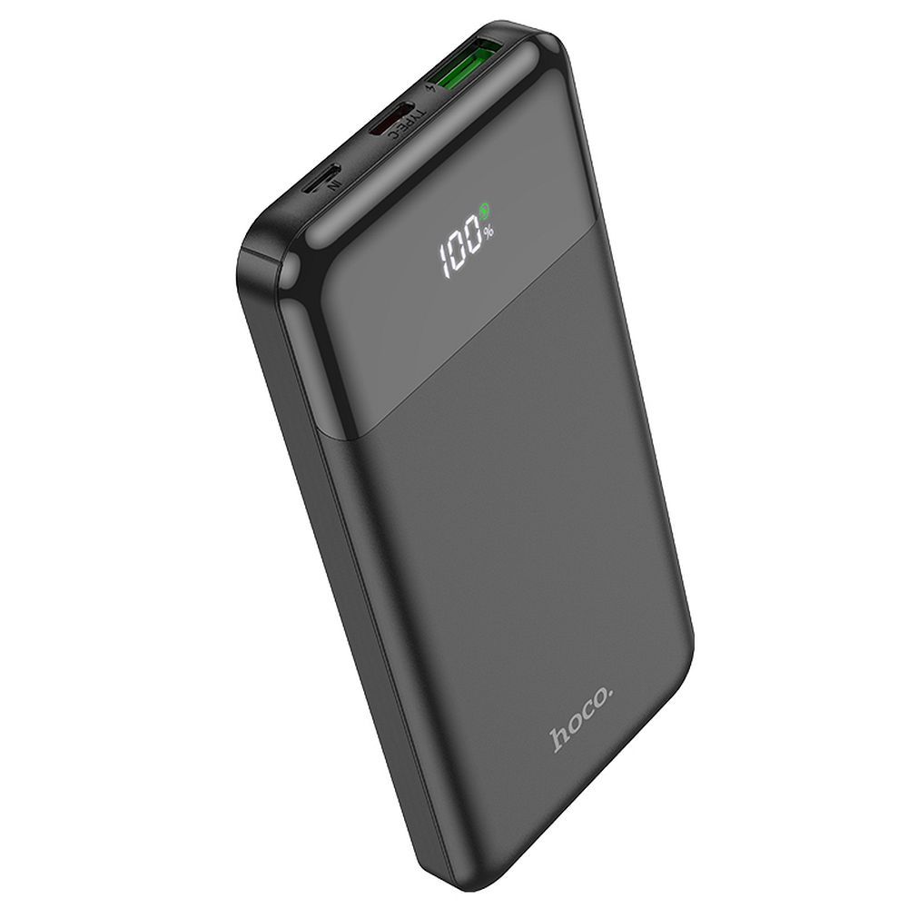 Batteria Esterna HOCO J102, 10000mAh, 20W, QC + PD, 1 x USB-A - 1 x USB-C, Nera