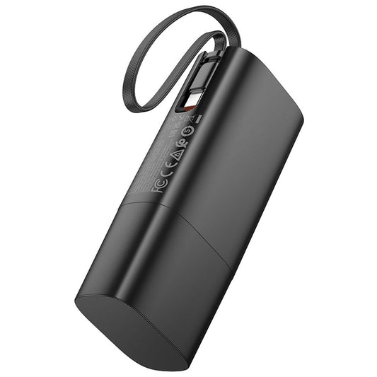 Power bank HOCO J148 2 in 1, 5000 mAh, 20 W, PD, 2 x USB-C, nera