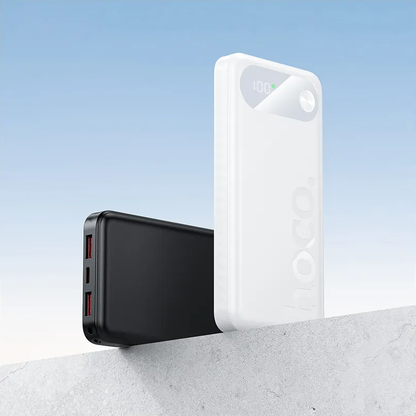 Batteria Esterna HOCO J154, 10000mAh, 22.5W, QC + PD, 1 x USB-C - 2 x USB-A, Bianca