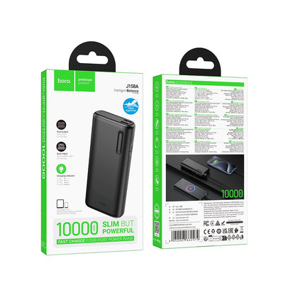 Batteria Esterna HOCO J158A, 10000mAh, 10W, 2 x USB-A, Nera