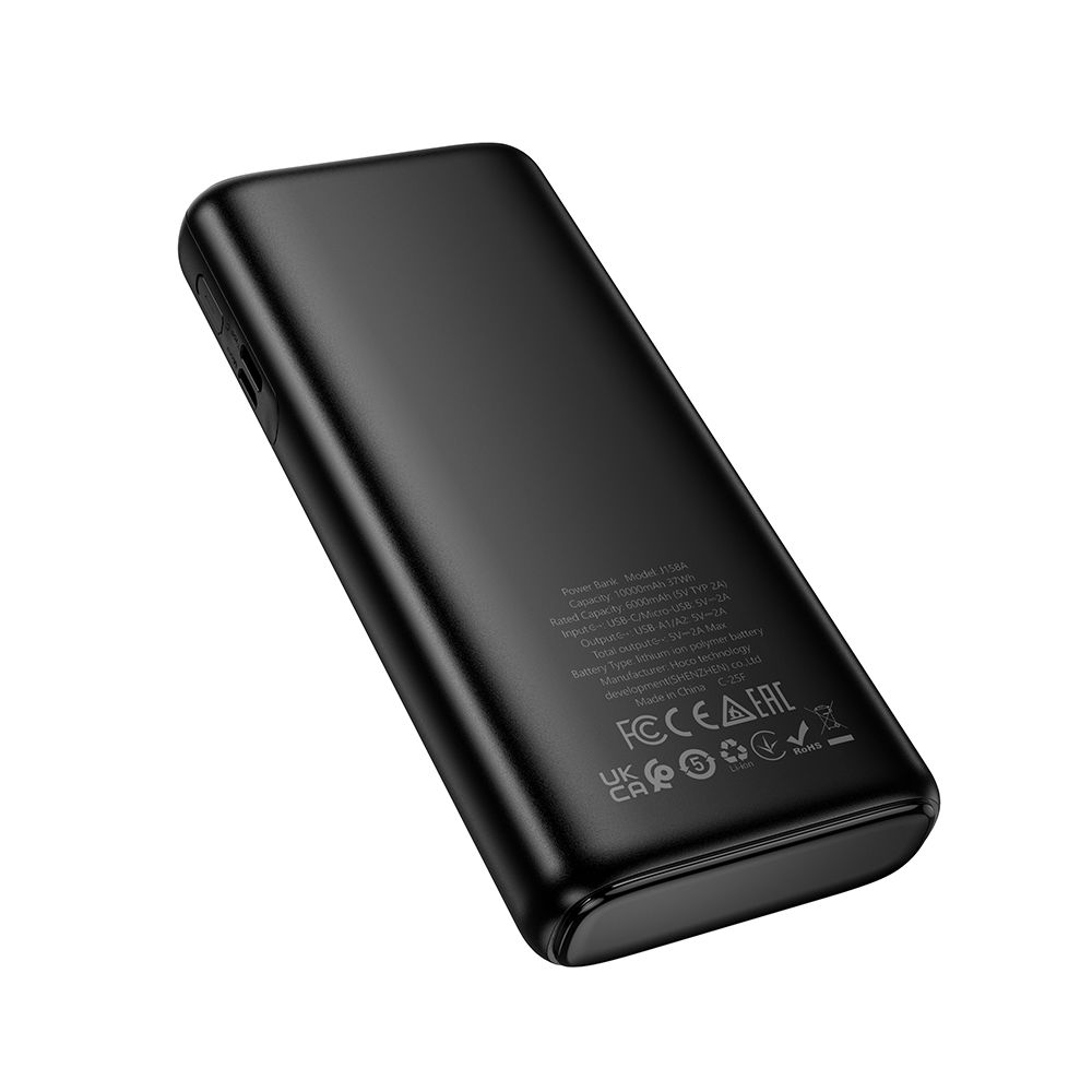 Batteria Esterna HOCO J158A, 10000mAh, 10W, 2 x USB-A, Nera