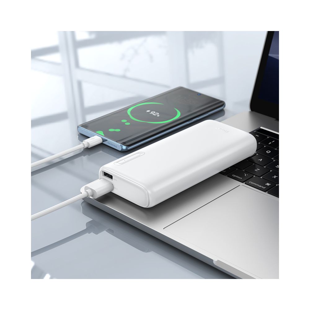 Batteria Esterna HOCO J158A, 10000mAh, 10W, 2 x USB-A, Bianca