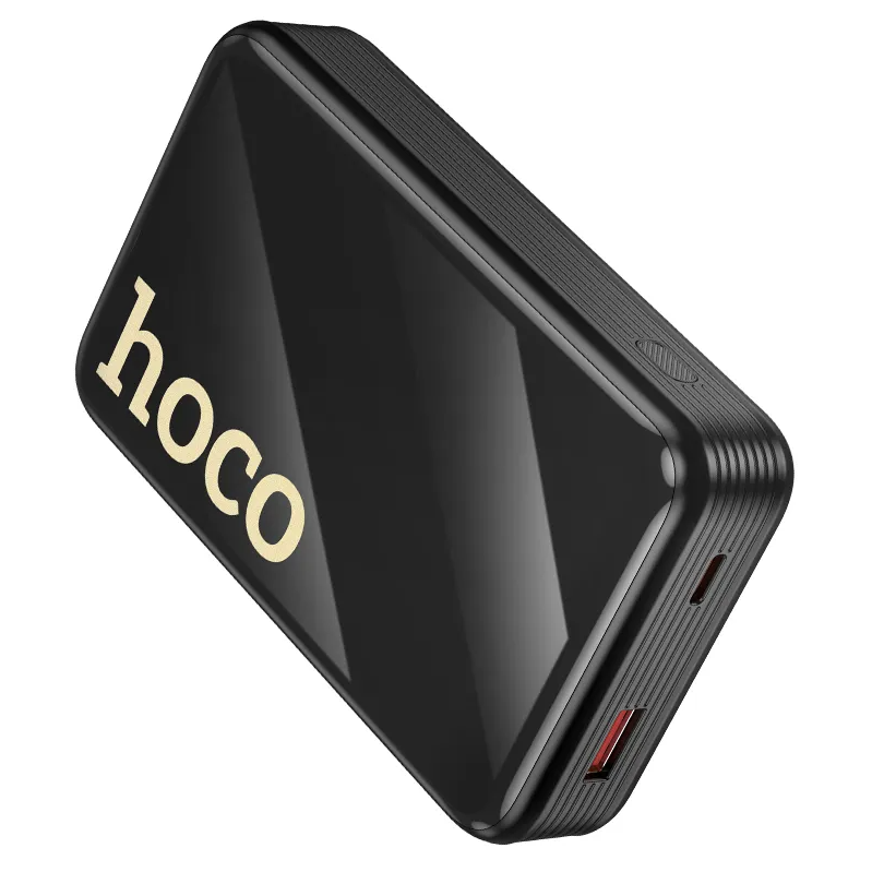 Batteria Esterna HOCO Q37A, 20000mAh, 22.5W, QC + PD, 1 x Lightning - 1 x USB-A - 2 x USB-C, Nera