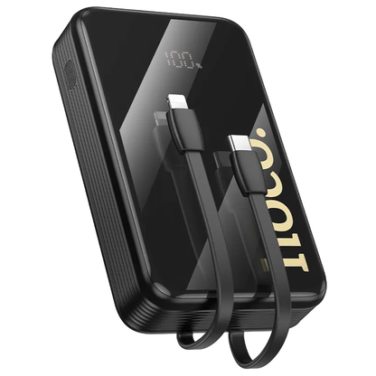 Batteria Esterna HOCO Q37A, 20000mAh, 22.5W, QC + PD, 1 x Lightning - 1 x USB-A - 2 x USB-C, Nera