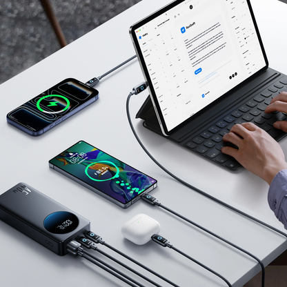 Batteria Esterna Joyroom JR-PBF02 Pro, 20000mAh, 45W, QC + PD, 2 x USB-A - 2 x USB-C, Nera
