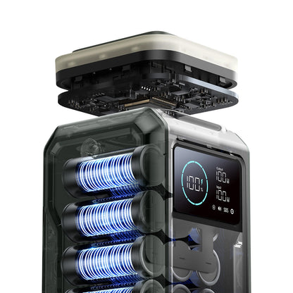 Batteria Esterna Joyroom JR-PBF10, 75000mAh, 100W, QC + PD, 3 x USB-A - 3 x USB-C, Verde