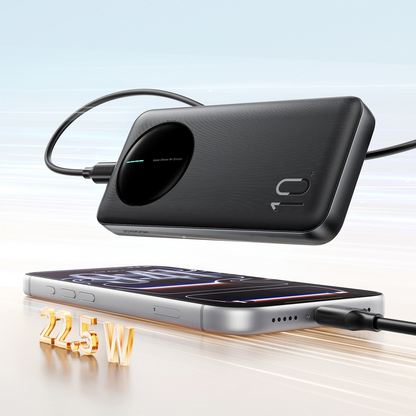 Batteria Esterna Joyroom JR-PBF12 Pro, 10000mAh, 22.5W, QC + PD, 1 x USB-C - 2 x USB-A, Nera
