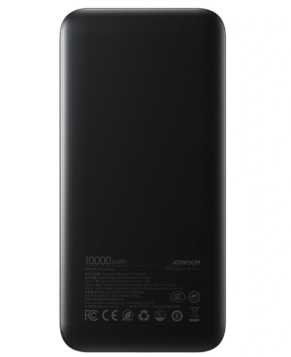 Batteria Esterna Joyroom JR-PBF12 Pro, 10000mAh, 22.5W, QC + PD, 1 x USB-C - 2 x USB-A, Nera