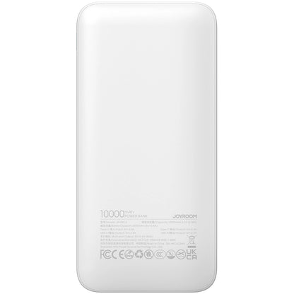 Batteria Esterna Joyroom JR-PBF12, 10000mAh, 12W, 1 x USB-C - 2 x USB-A, Bianca